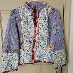 NEW POLO RALPH LAUREN Floral Quilted Blazer